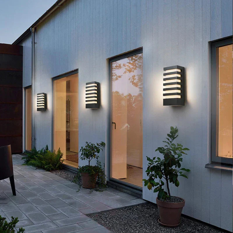 Garduru Aluminium-Wandlampe für drinnen & draußen