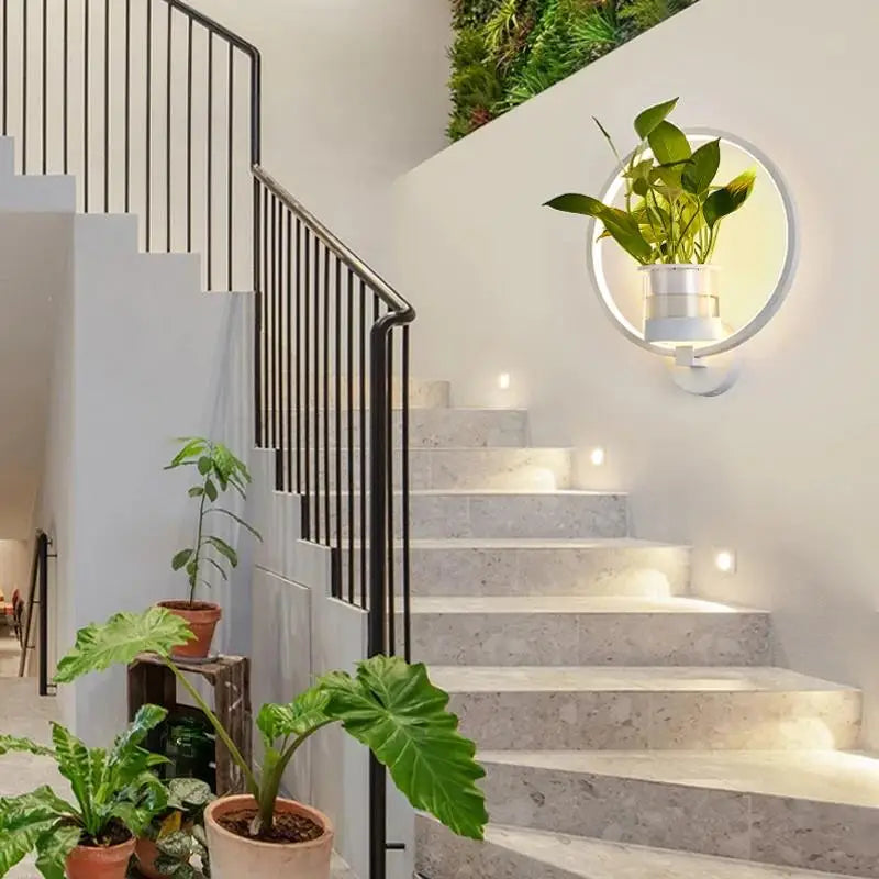 Lumora Pflanzen Wandlampe – Elegante Innenbeleuchtung mit integriertem Pflanzenhalter