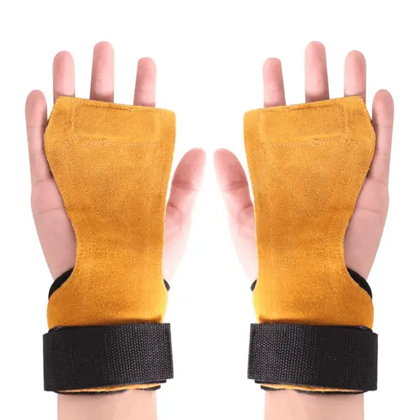 LiftGuard - Handschutz aus echtem Leder für Crossfit und Krafttraining - Beige