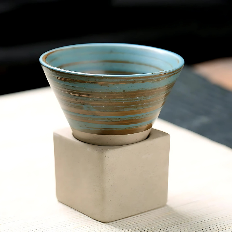 Rayvia Japanische Keramik Kaffeetassen-Set aus 2 Farben