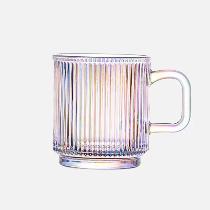 LineaPure - Glas-Tasse mit vertikalem Streifendesign