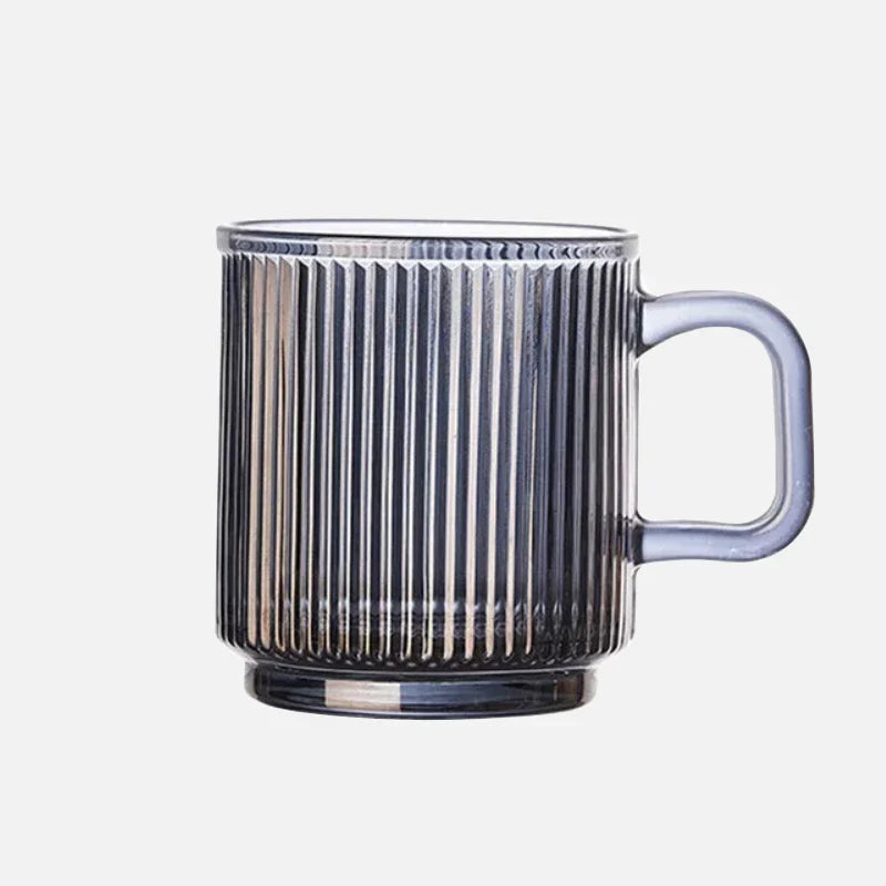 LineaPure - Glas-Tasse mit vertikalem Streifendesign