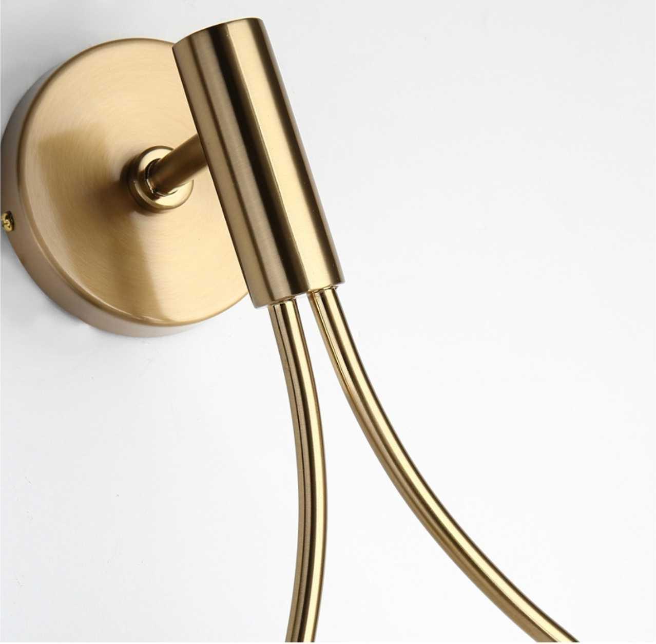 Wandleuchte Modern Gold Glas Wandleuchte