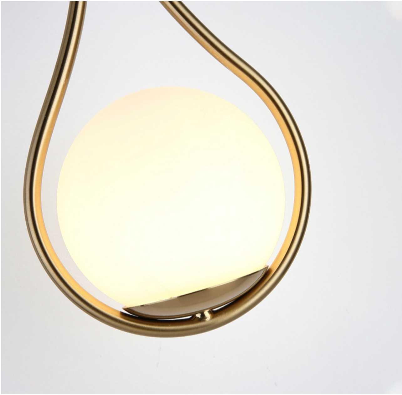 Wandleuchte Modern Gold Glas Wandleuchte