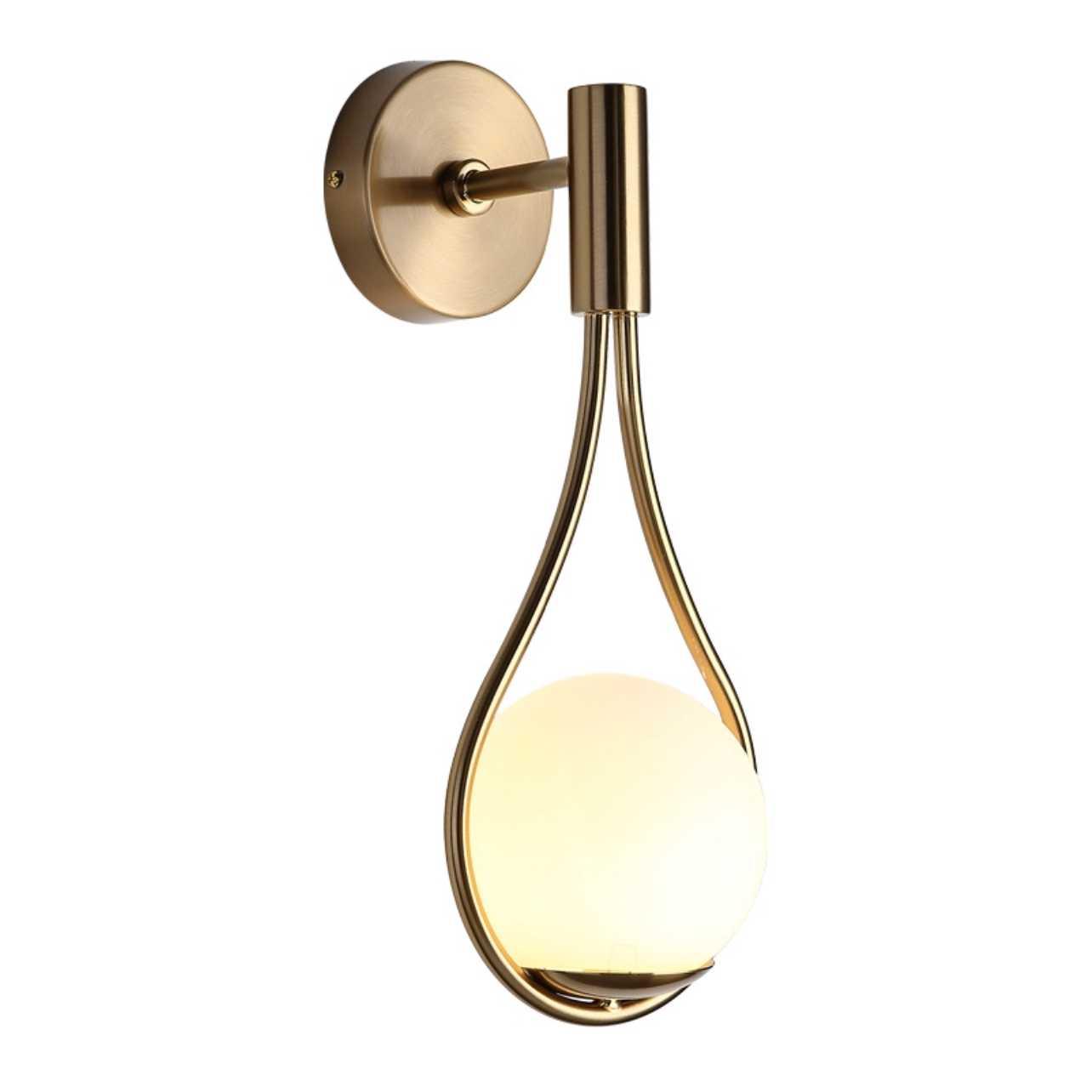 Wandleuchte Modern Gold Glas Wandleuchte
