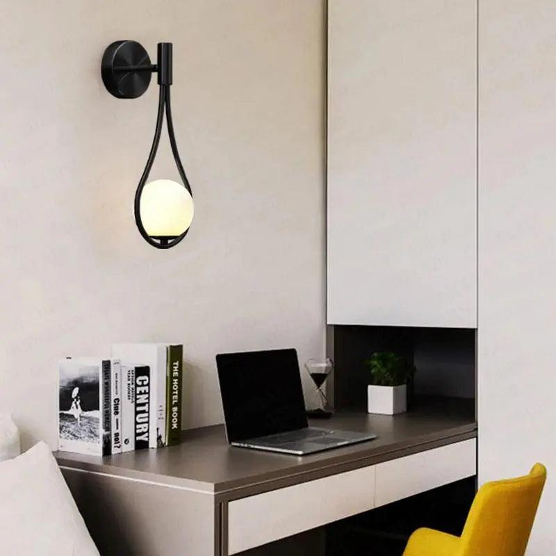 Wandleuchte Modern Gold Glas Wandleuchte