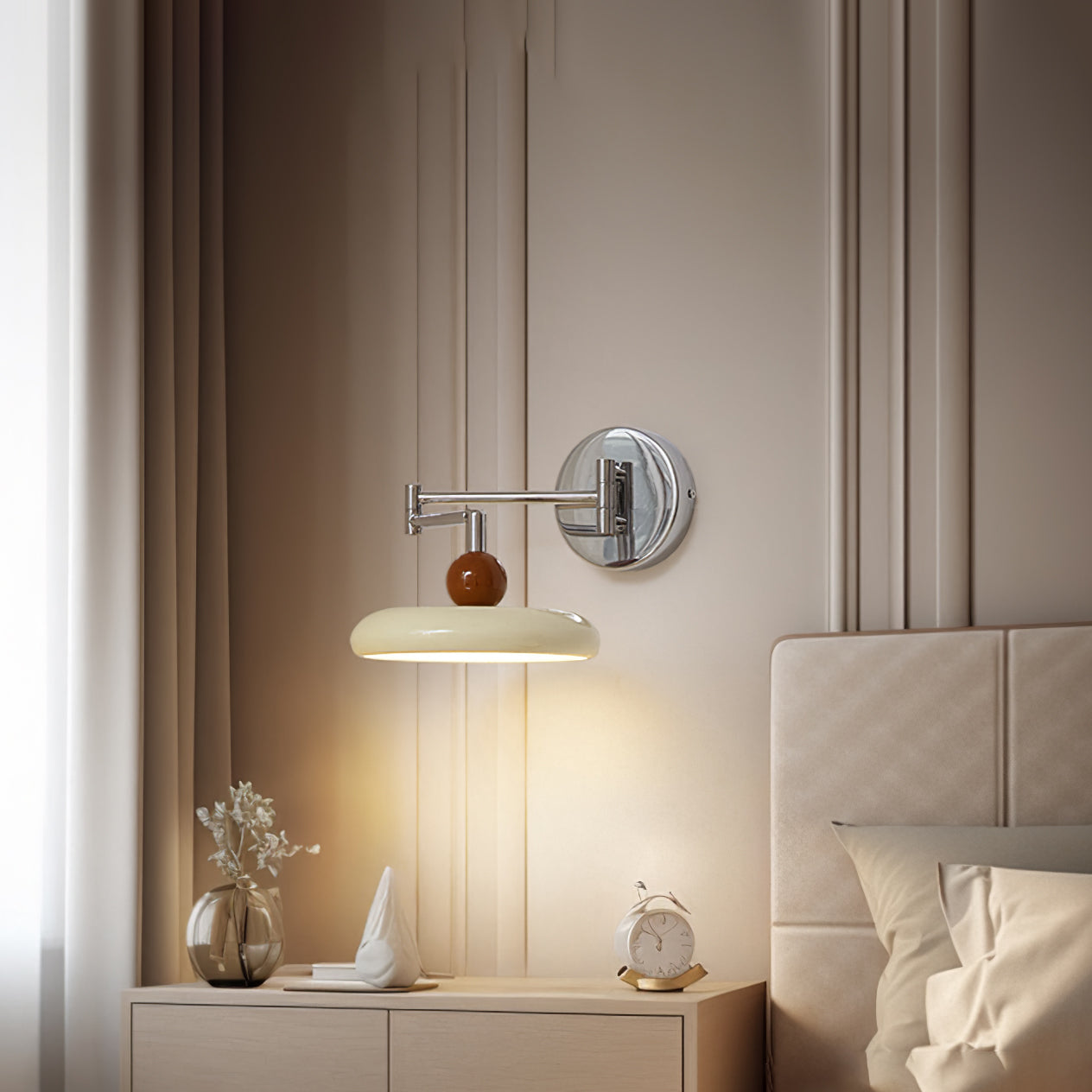 Wandlampe Swing Arm Lola - Moderne Applique mit verstellbarem Arm und integrierter LED