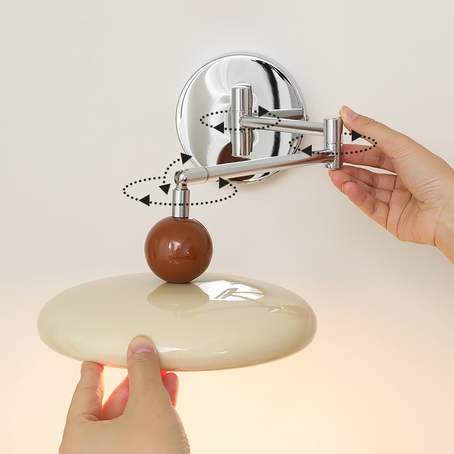 Wandlampe Swing Arm Lola - Moderne Applique mit verstellbarem Arm und integrierter LED