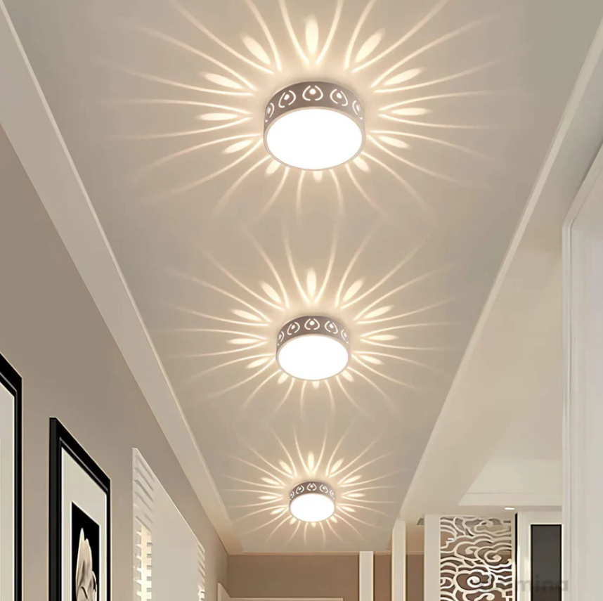 Garduru LED Deckenleuchte | Elegante Kristall- und Acrylbeleuchtung für Flure und Eingänge