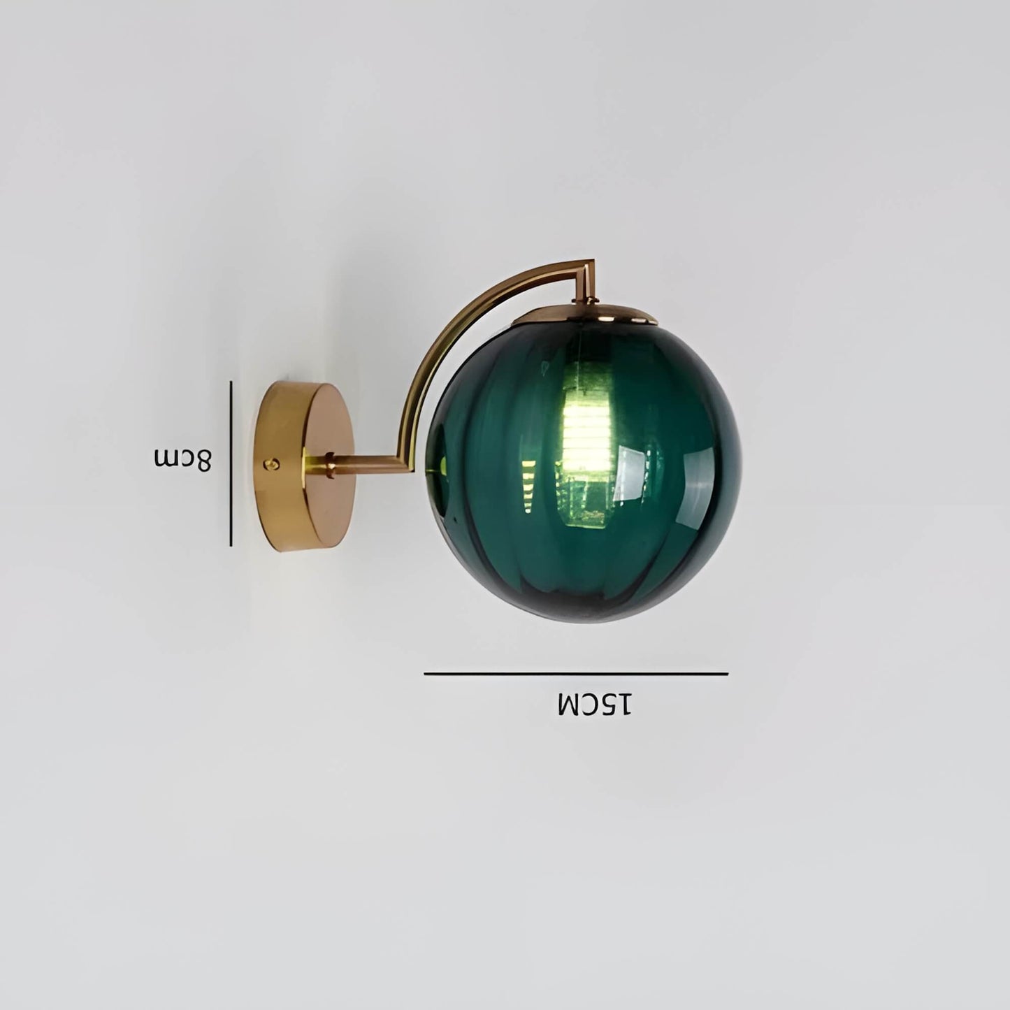 Garduru - Moderne Glaswandleuchte mit LED