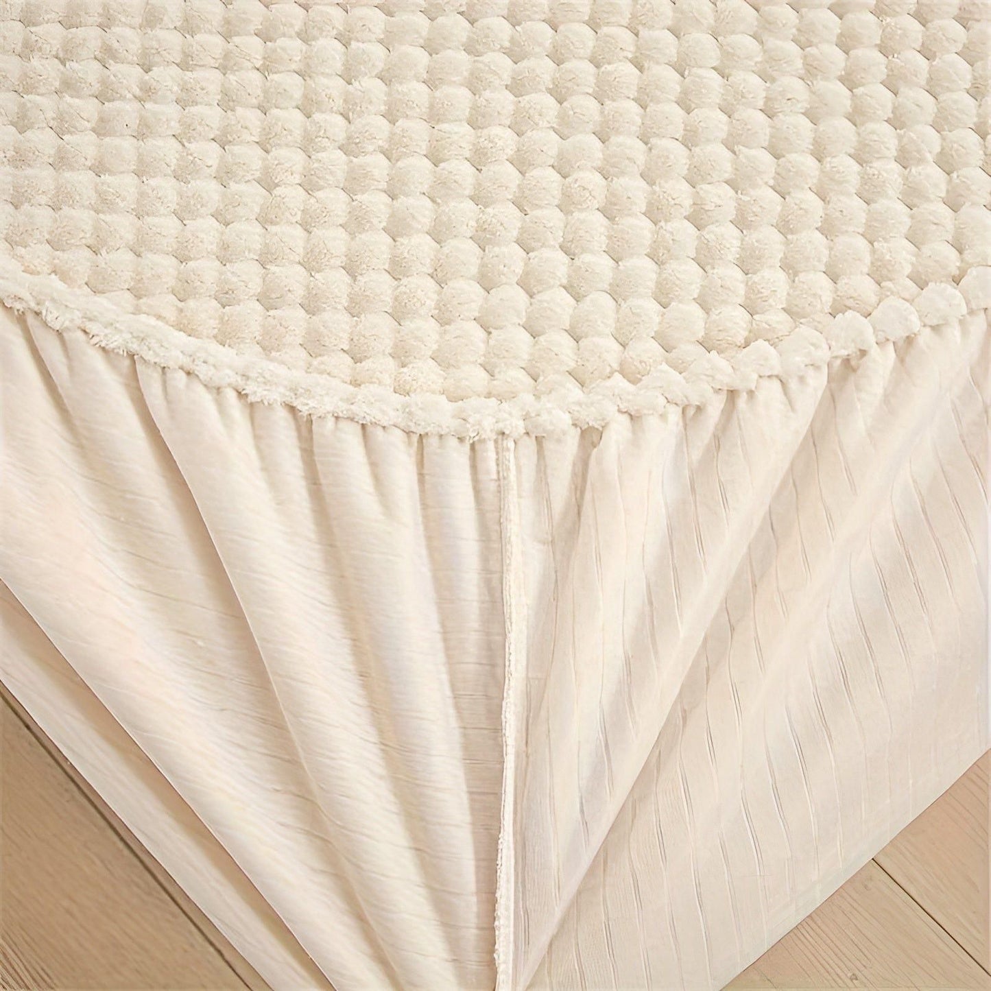 Garduru Duvet Cover - Luxus Anti-Rutsch Weicher Samt Spannbettlaken Matratzenschoner