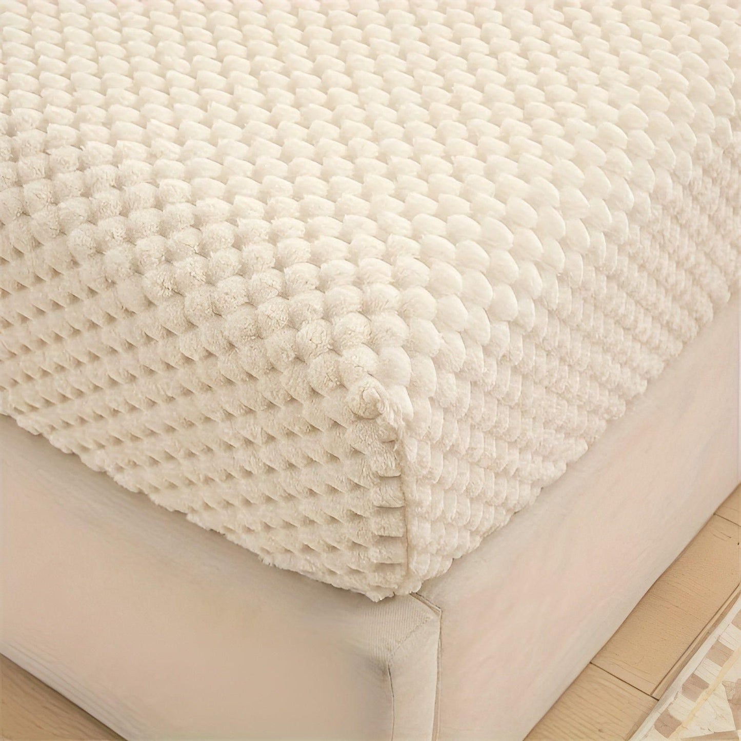 Garduru Duvet Cover - Luxus Anti-Rutsch Weicher Samt Spannbettlaken Matratzenschoner