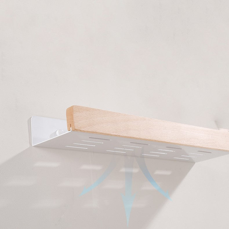 AquaOrganize – Stilvolles Duschregal mit Holzakzenten, ohne Bohren