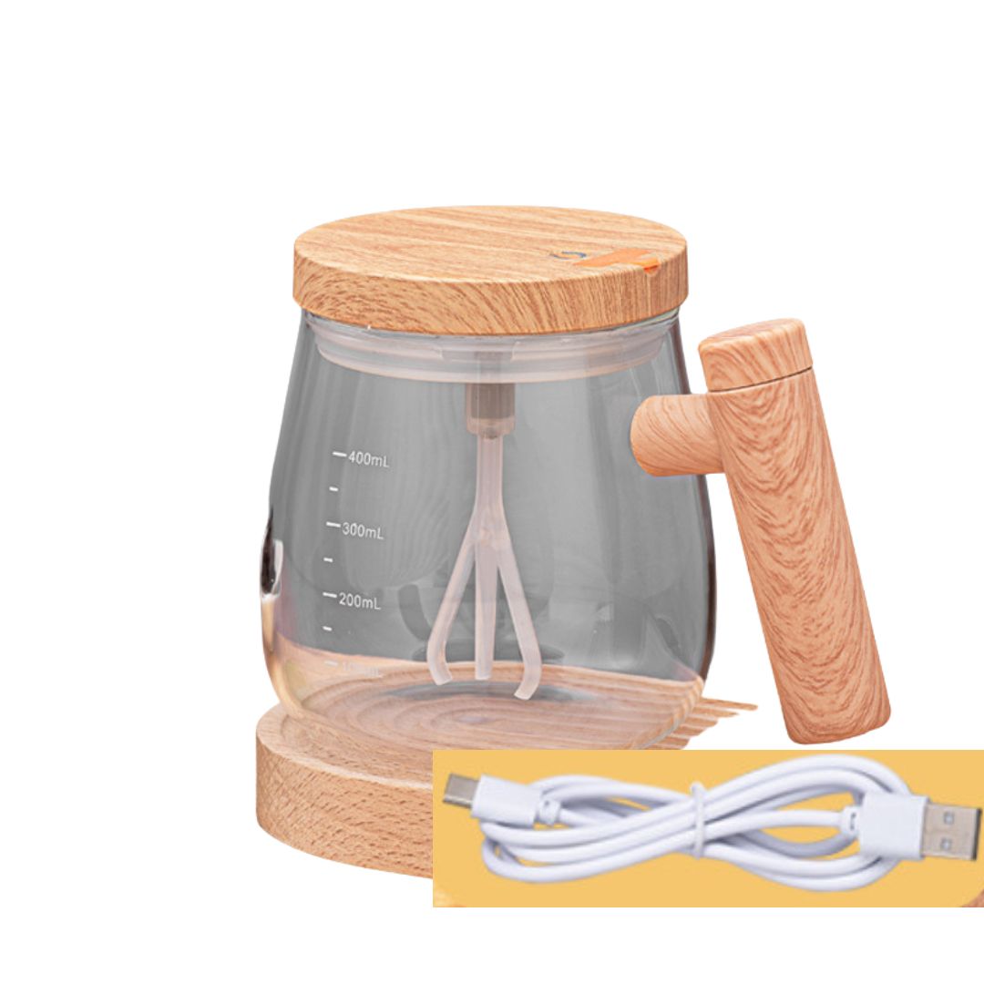 2in1 Mixer Tasse aus Holz