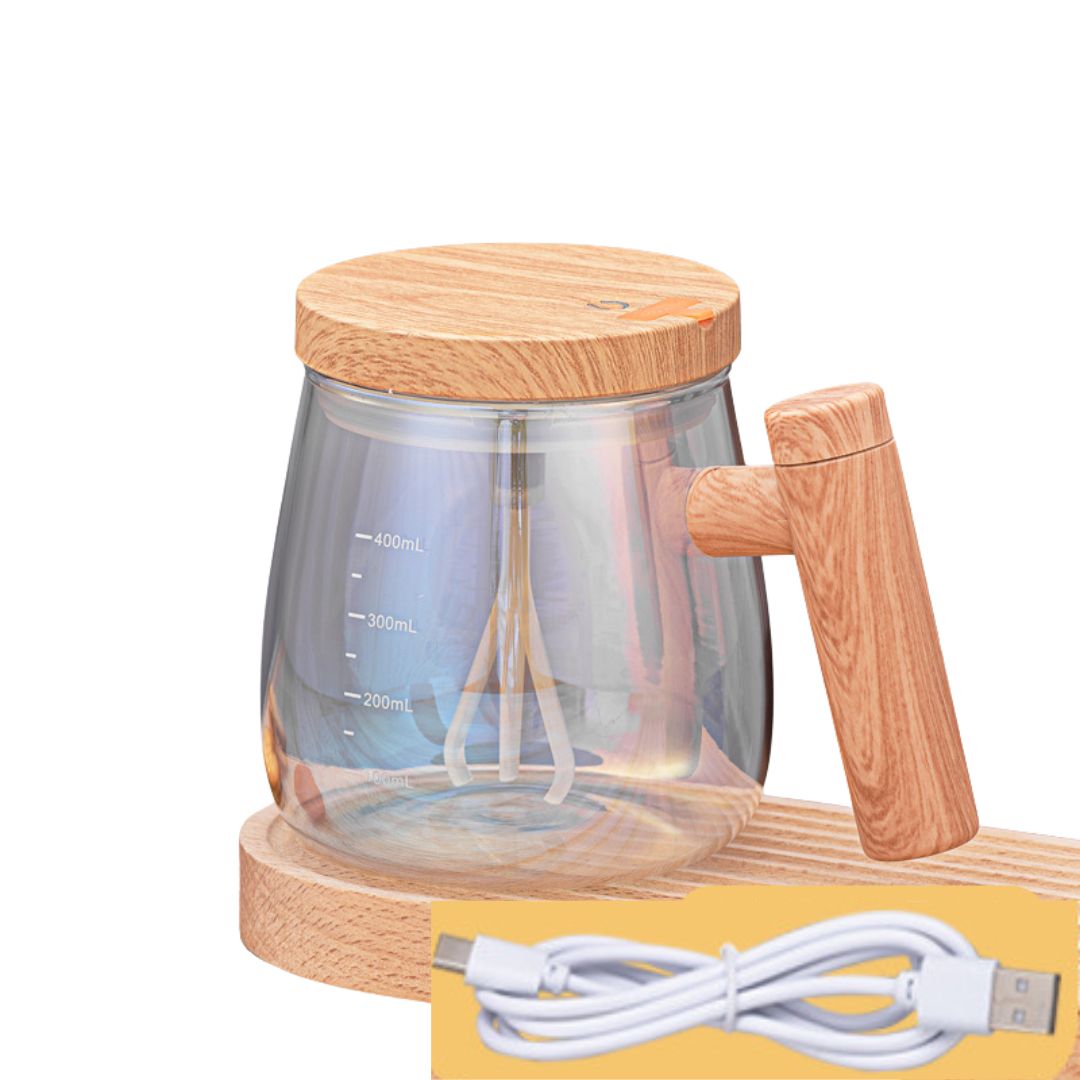 2in1 Mixer Tasse aus Holz