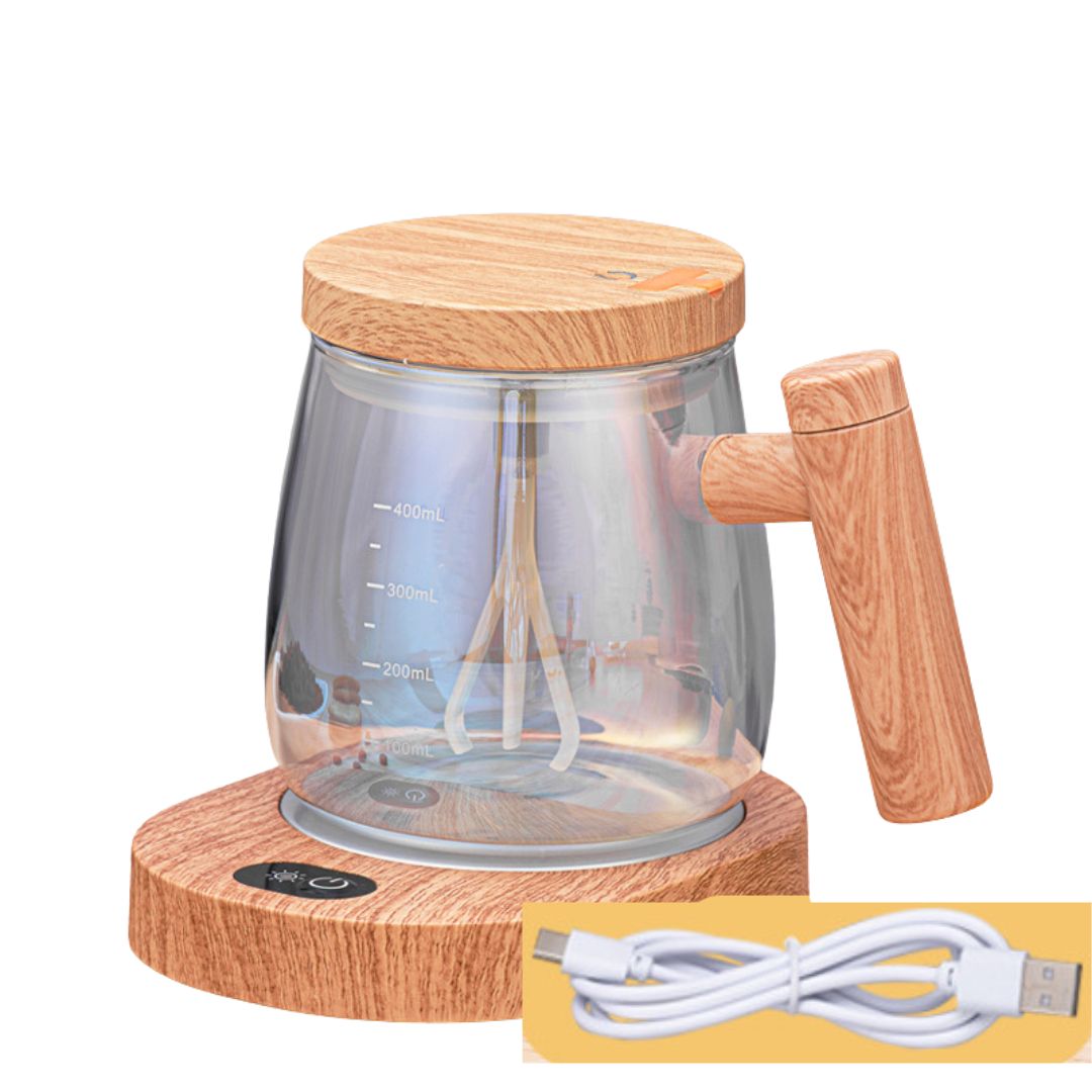 2in1 Mixer Tasse aus Holz