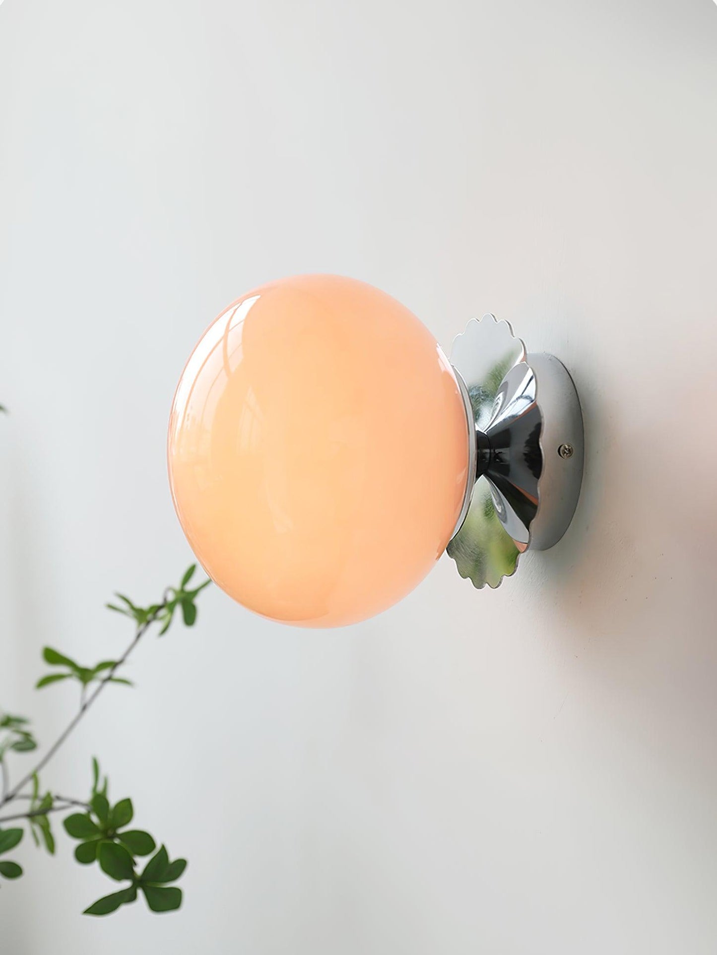 Moderne Lampe aus Metall und Glas Rosa - LED-Beleuchtung mit E27-Fassung