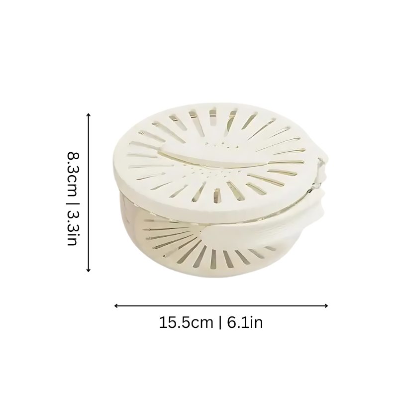 Rayvia 2-in-1 Abtropfsieb mit Deckel für die Küche