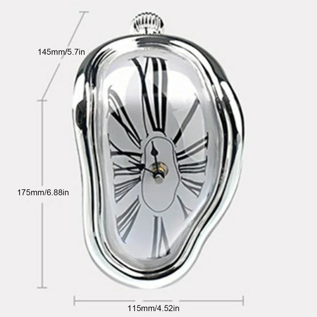 DaliTime – Künstlerische Schmelzender Uhr mit ikonischem Elegant für Tisch oder Regal