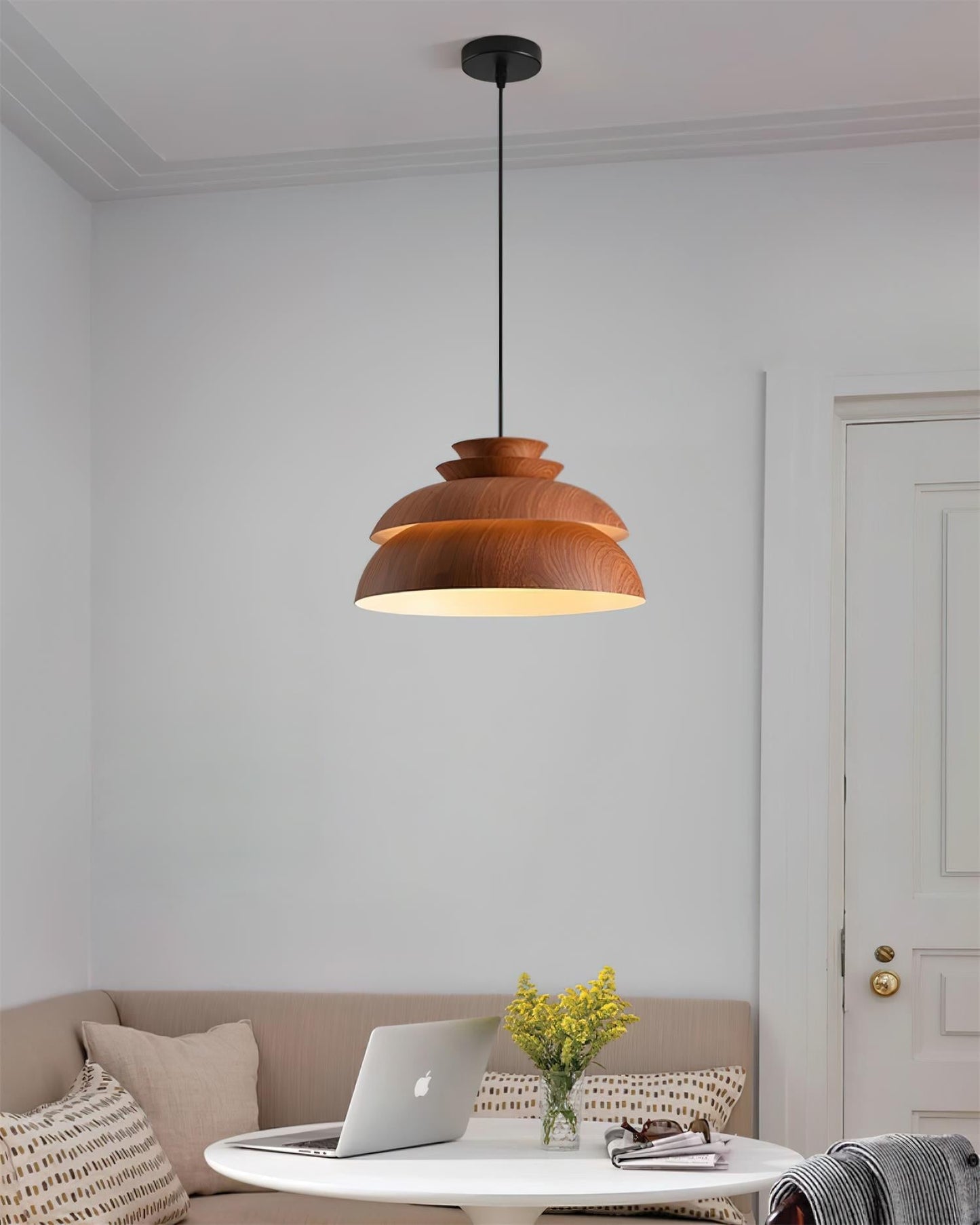 Suspension Midori aus Aluminium – Natürliche und elegante Lampe für Ihr Interieur