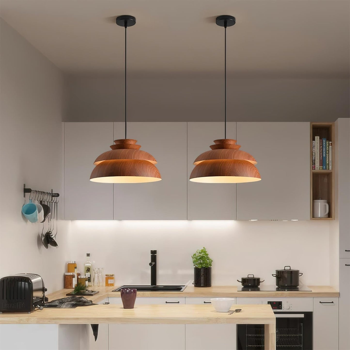 Suspension Midori aus Aluminium – Natürliche und elegante Lampe für Ihr Interieur