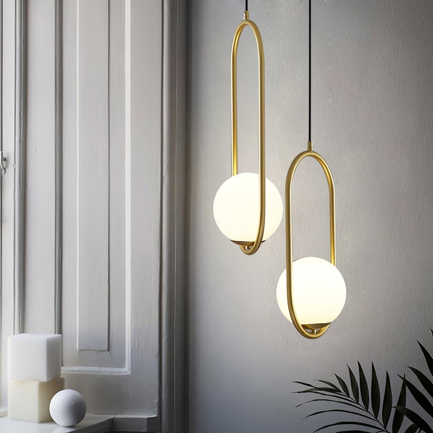 Aufhängung Mila aus Metall und Glas – Moderne Lampe mit elegantem Design