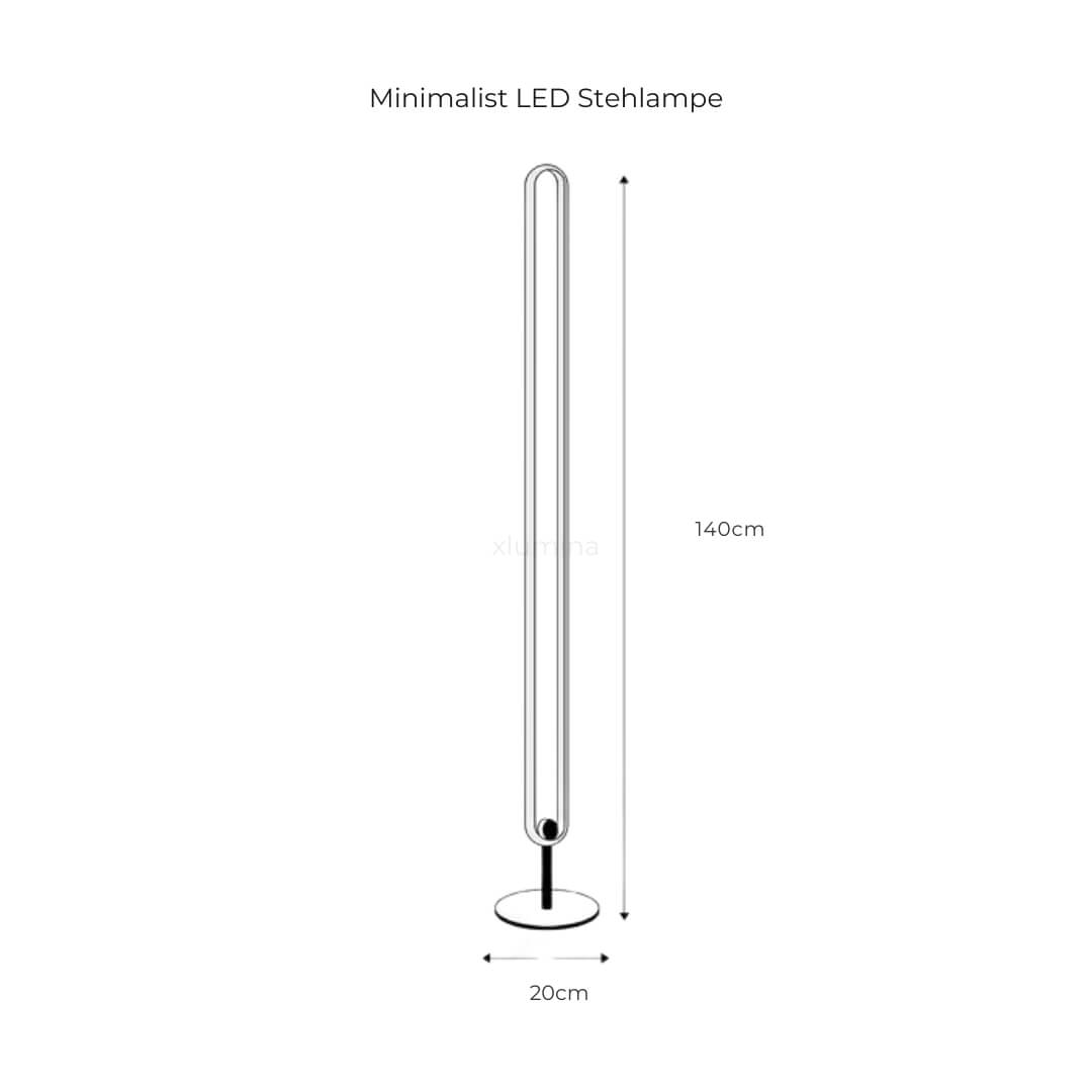 Garduru LED Stehlampe - Modernes, Warmes Ambiente