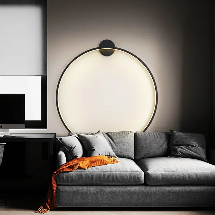 Moderne Eleganz Runde LED Wandleuchte – Minimalistisches Design für zeitgenössische Räume