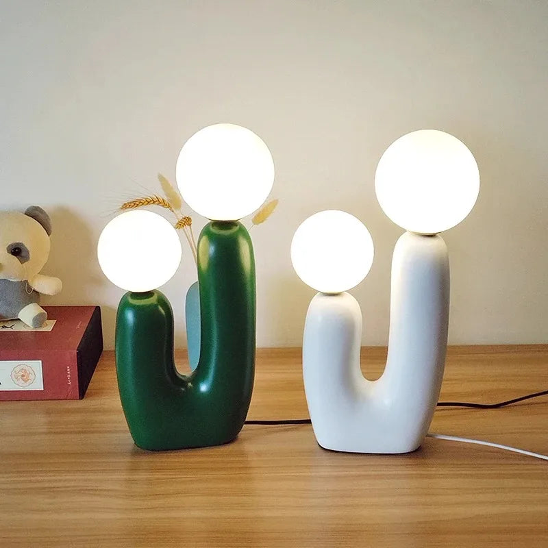 Nordique Glow - Moderne Glastischlampe
