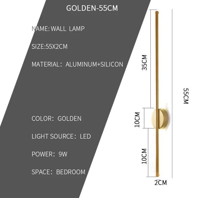 GlowLine - Moderne LED-Wandleuchte
