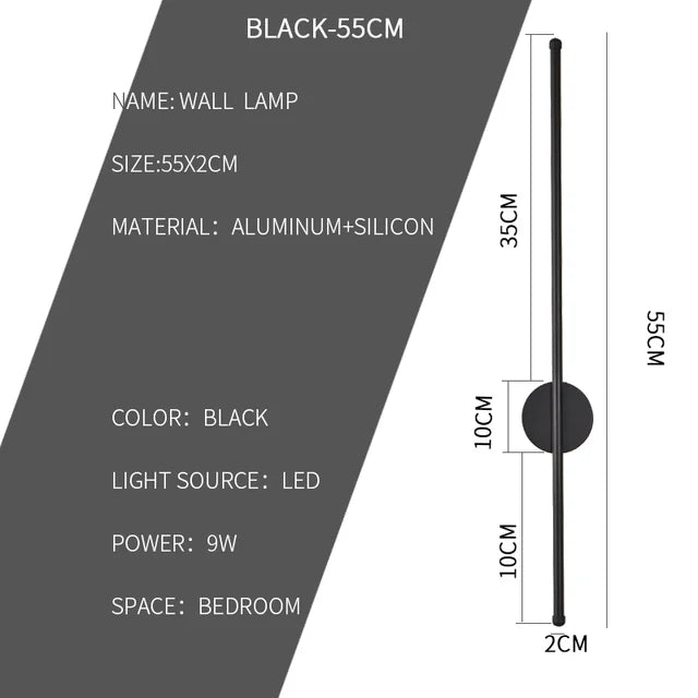 GlowLine - Moderne LED-Wandleuchte