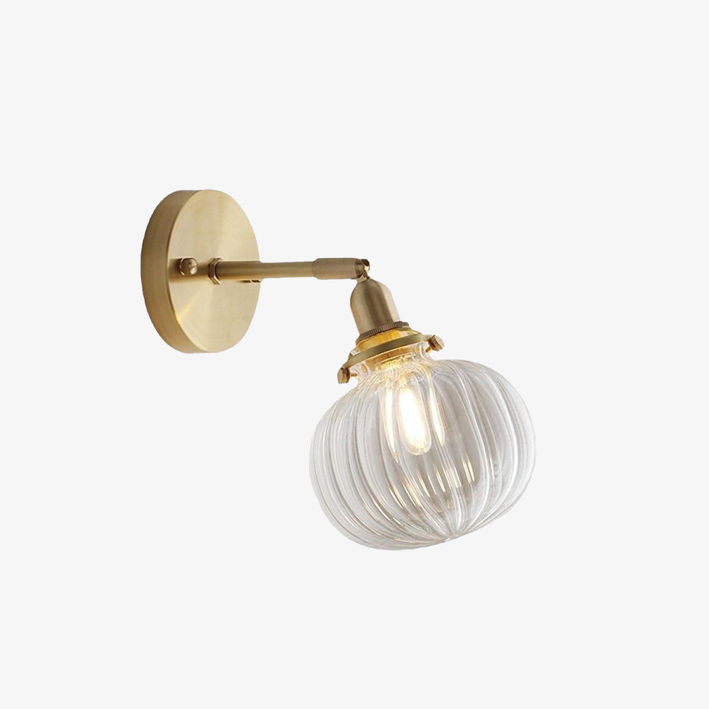 Moderne Retro Glas Globus Wandleuchte – Stilvolle Wandleuchte für Wohnzimmer, Schlafzimmer und Flur