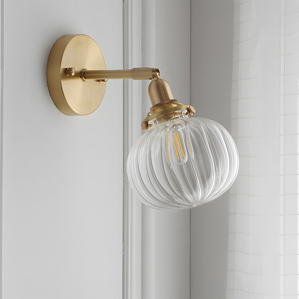 Moderne Retro Glas Globus Wandleuchte – Stilvolle Wandleuchte für Wohnzimmer, Schlafzimmer und Flur