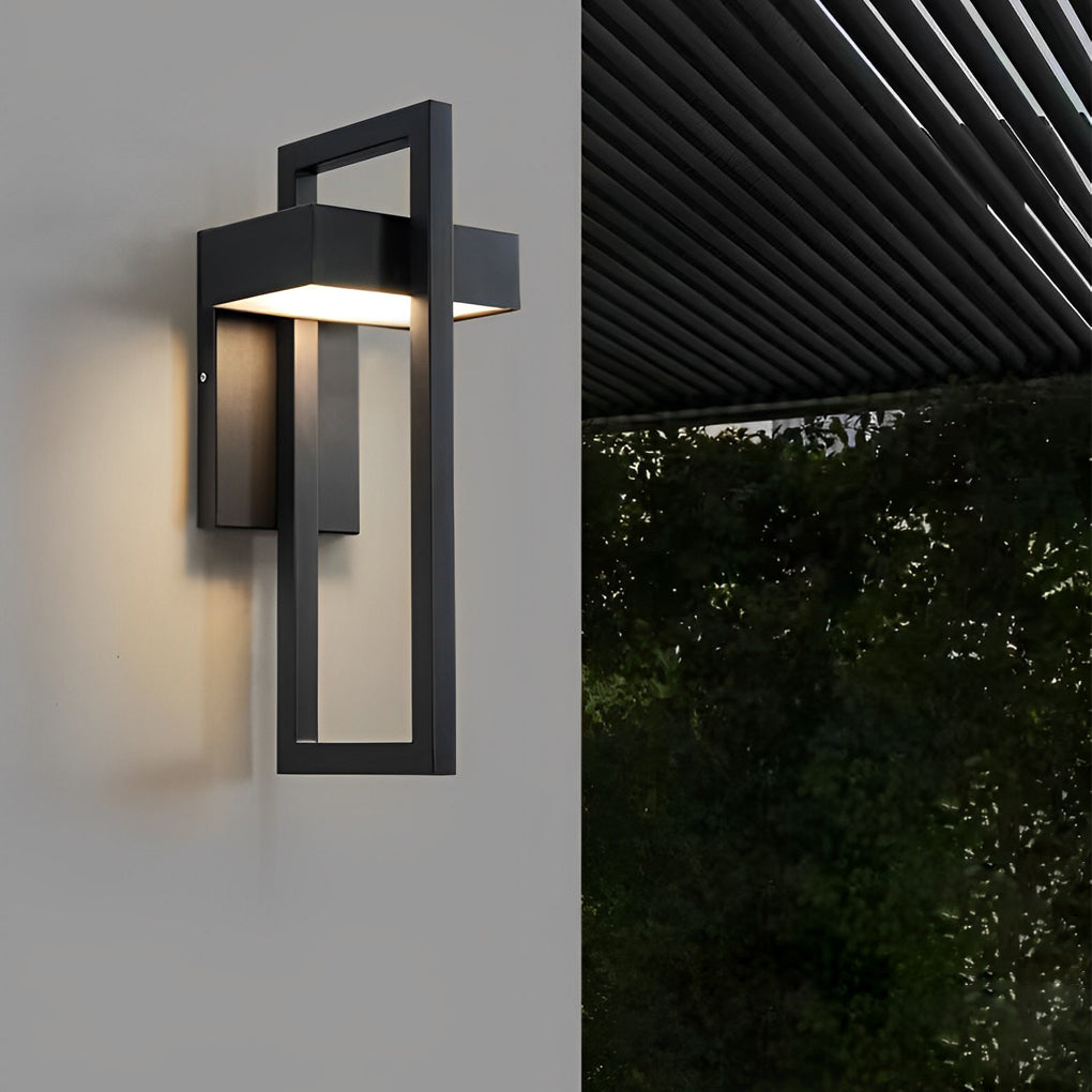 Außenwandleuchte Moderne Schwarze LED-Lampe