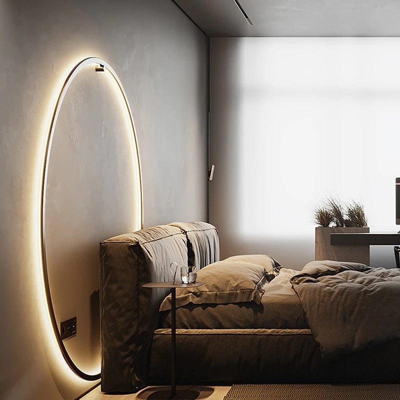 Garduru minimalistische Ring-LED-Wandlampe Luna - Luke