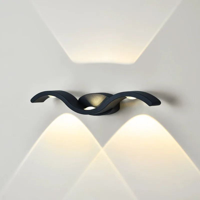 LED-Wandleuchte für Außenbereiche - Elegantes Design für Zuhause und Garten