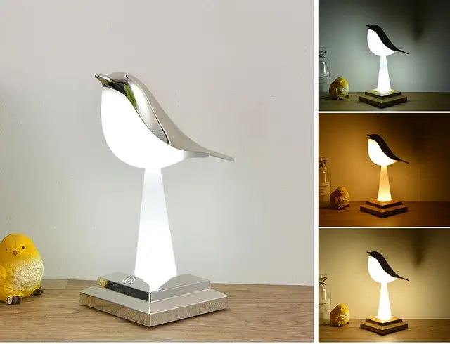 Moderne Tischlampe mit einzigartigem Vogel-Design für ein stilvolles Interieur