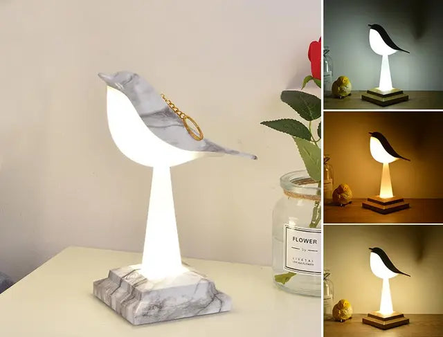 Moderne Tischlampe mit einzigartigem Vogel-Design für ein stilvolles Interieur