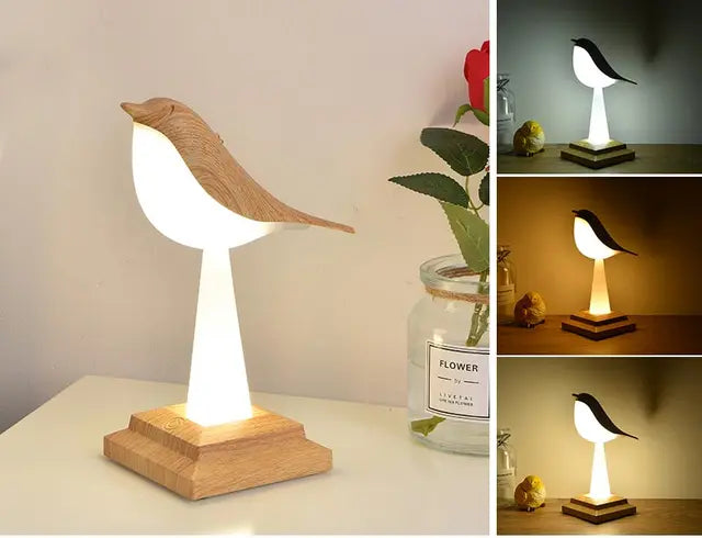 Moderne Tischlampe mit einzigartigem Vogel-Design für ein stilvolles Interieur