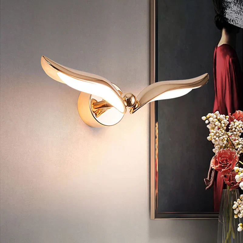 Wandleuchte Gold Möwe | SeaGullLuxe