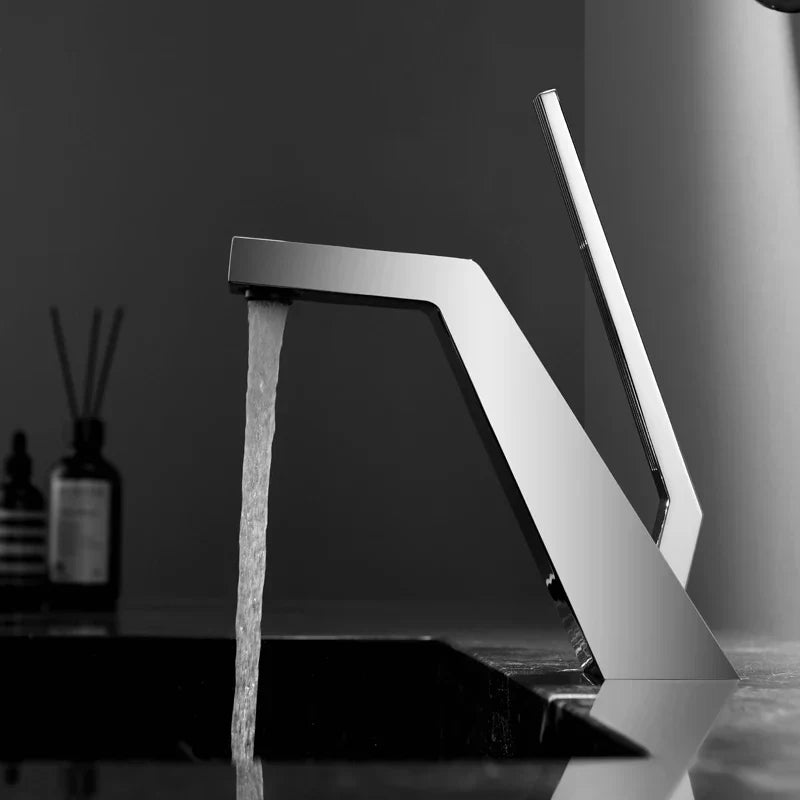 Garduru Badezimmer-Wasserhahn – Einhebel Mischbatterie für Waschbecken mit langlebiger Metallkonstruktion