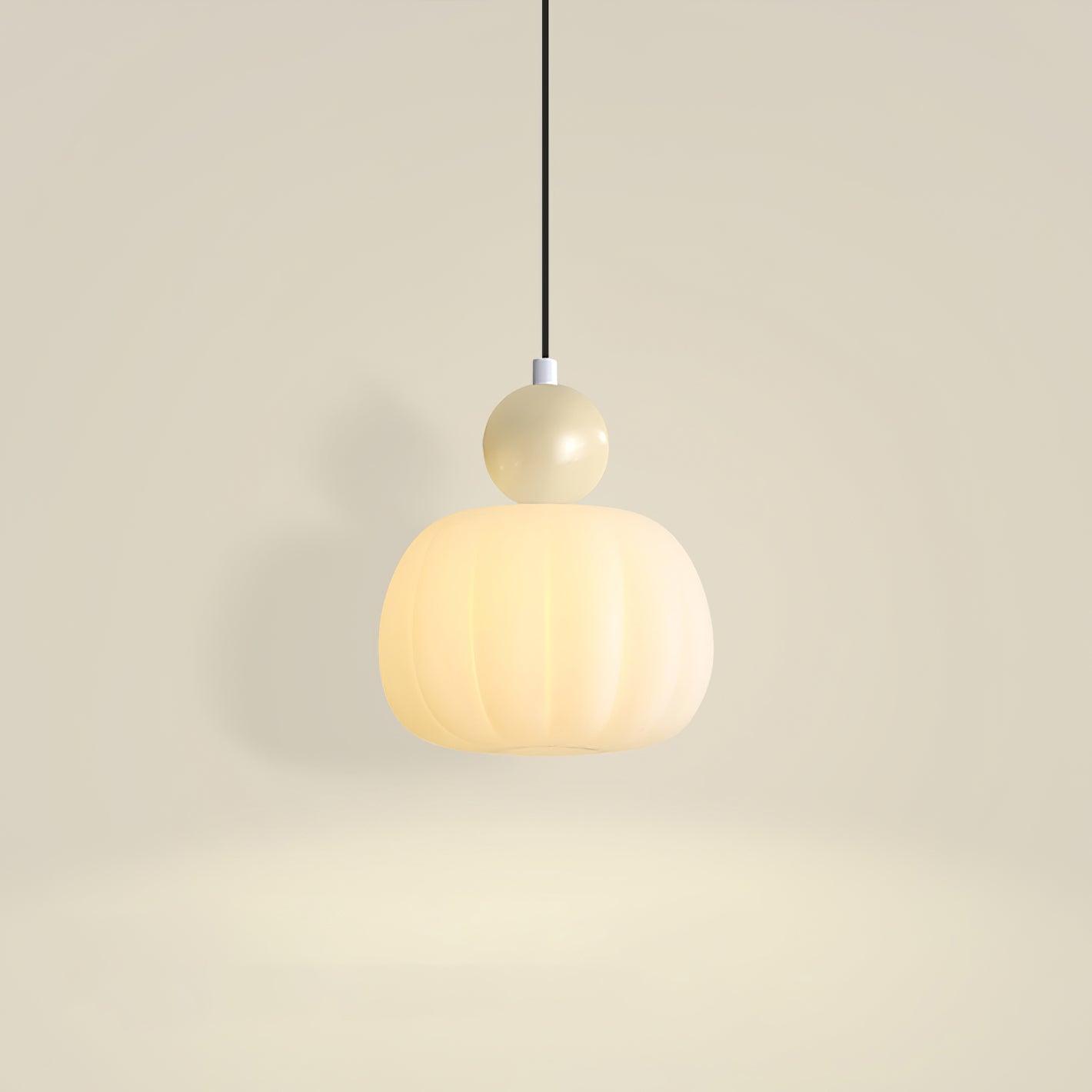Garduru Kürbis Pendelleuchte – Elegante dimmbare Deckenlampe mit G9-Fassung