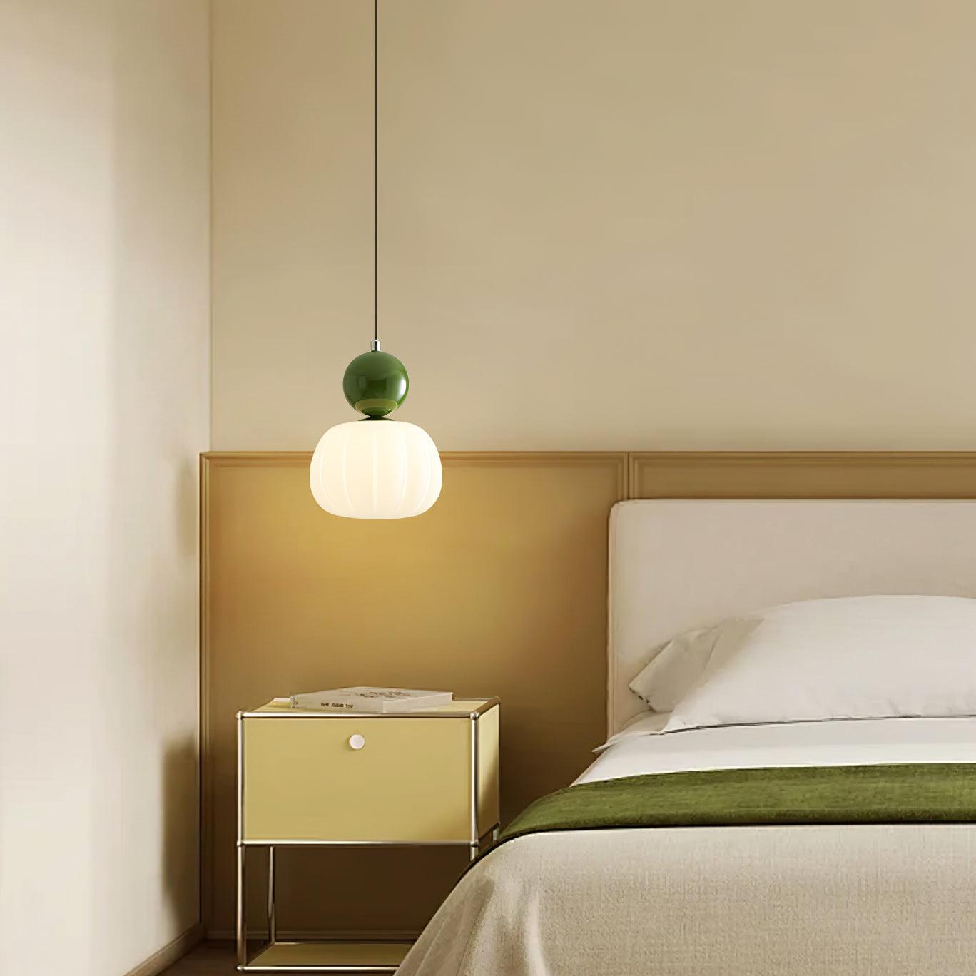 Garduru Kürbis Pendelleuchte – Elegante dimmbare Deckenlampe mit G9-Fassung