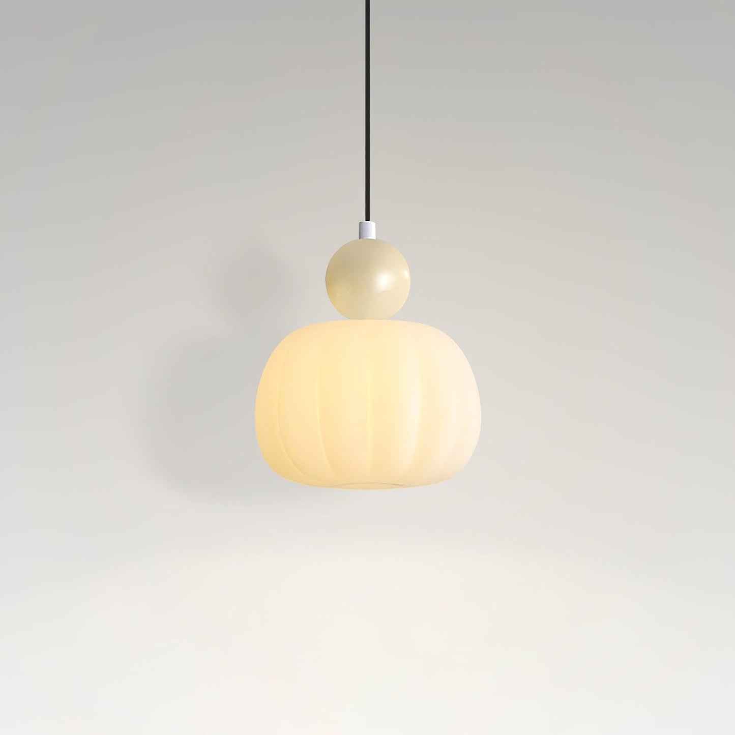 Garduru Kürbis Pendelleuchte – Elegante dimmbare Deckenlampe mit G9-Fassung