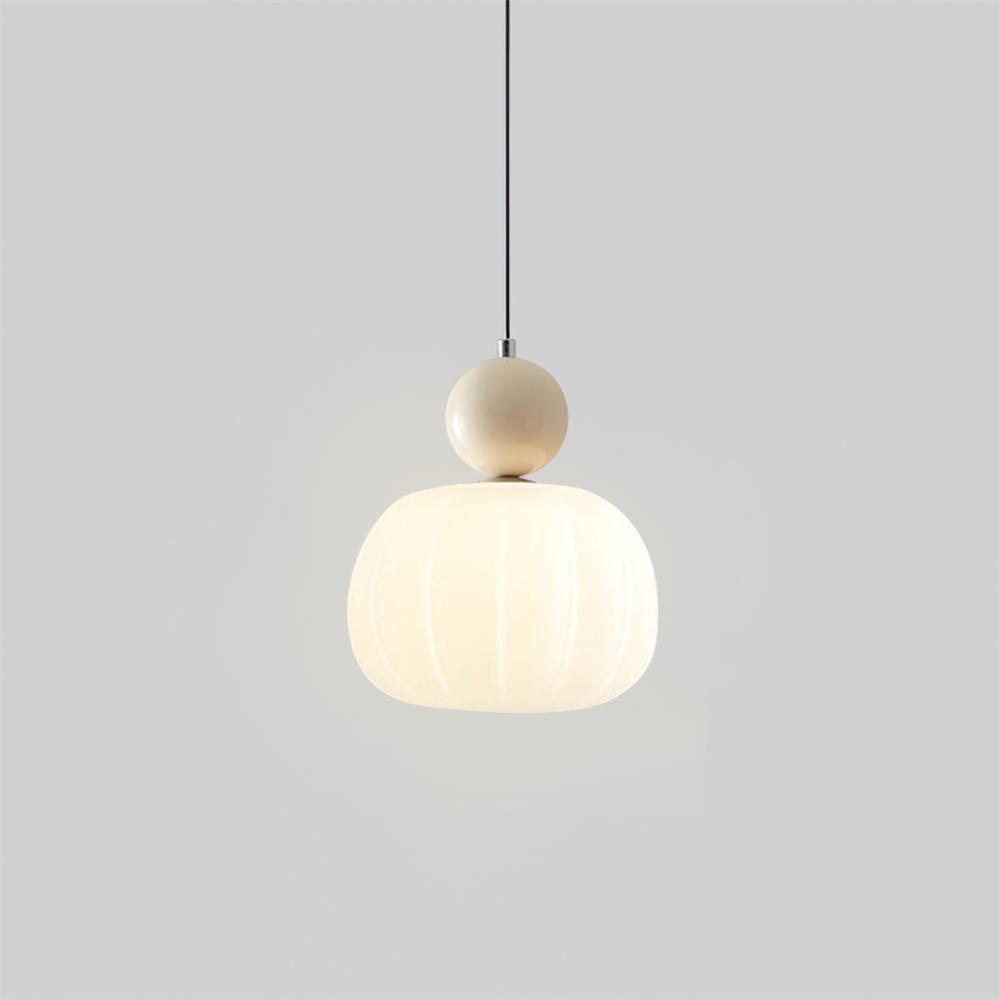 Garduru Kürbis Pendelleuchte – Elegante dimmbare Deckenlampe mit G9-Fassung