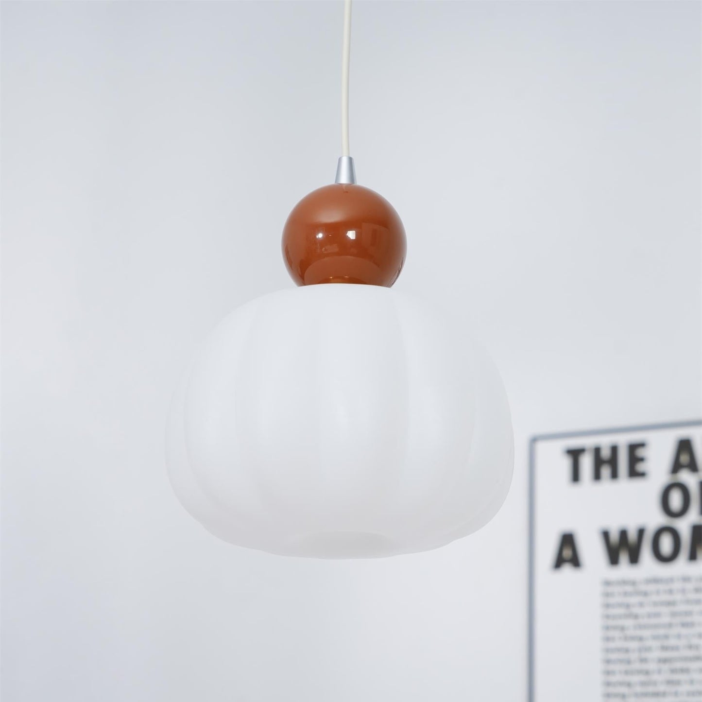 Garduru Kürbis Pendelleuchte – Elegante dimmbare Deckenlampe mit G9-Fassung