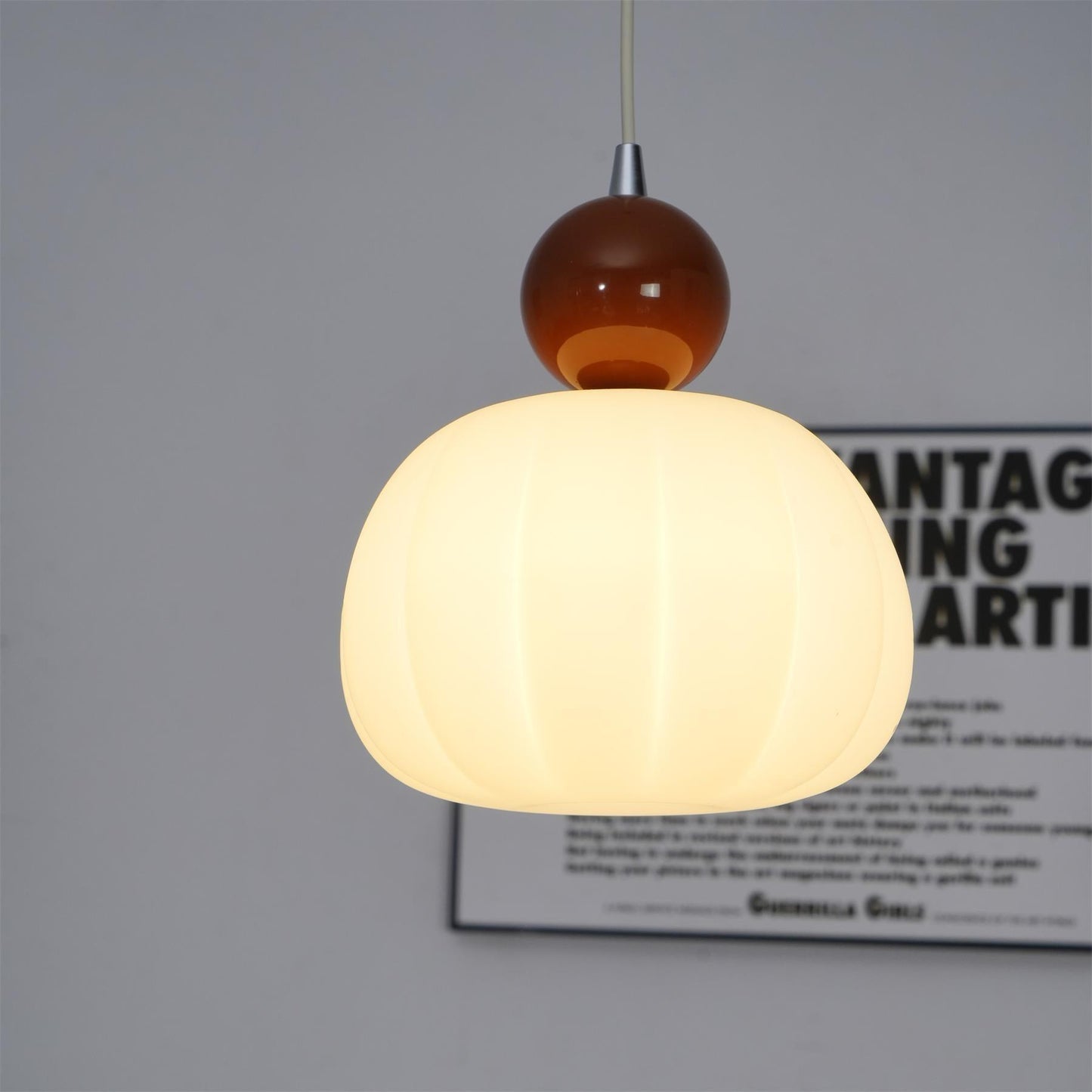 Garduru Kürbis Pendelleuchte – Elegante dimmbare Deckenlampe mit G9-Fassung