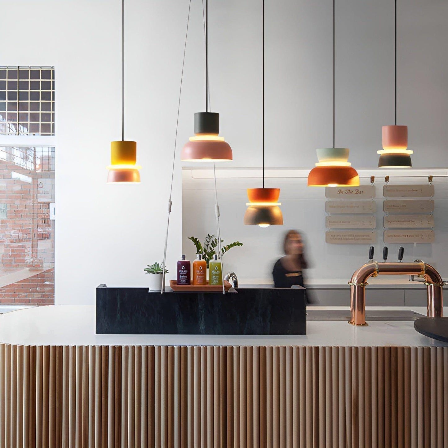 Bunte Macaron LED Pendelleuchte – Moderne Küchenpendelleuchte für Wohnkultur