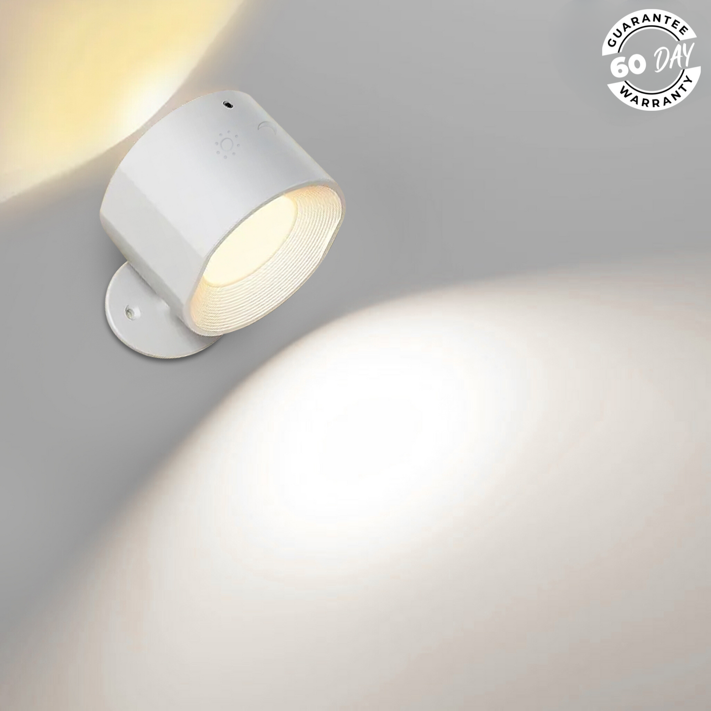 Drahtlose LED-Wandlampe - 360-Grad-Bewegung Lesewandlampe für Schlafzimmer, Wohnzimmer, Studio