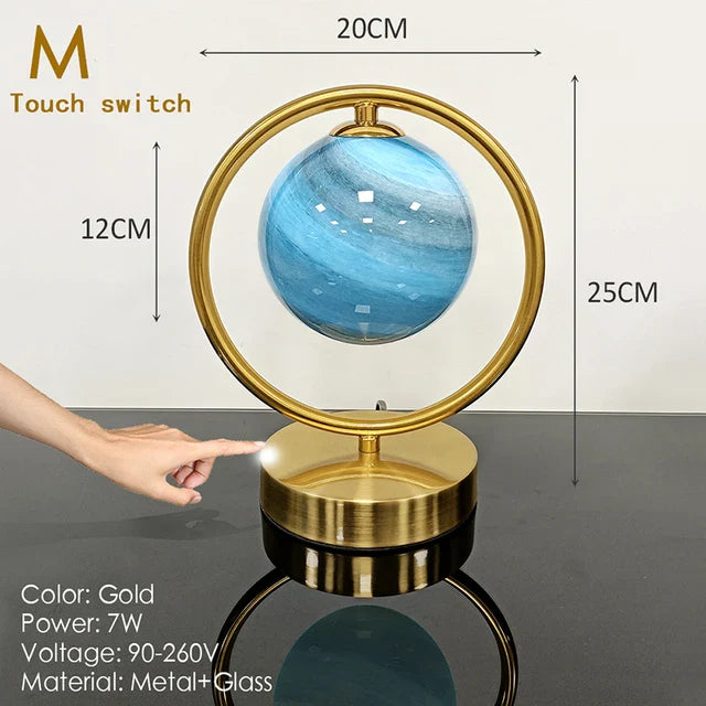 GlowSphere - Nordische Glasball Schreibtischlampe